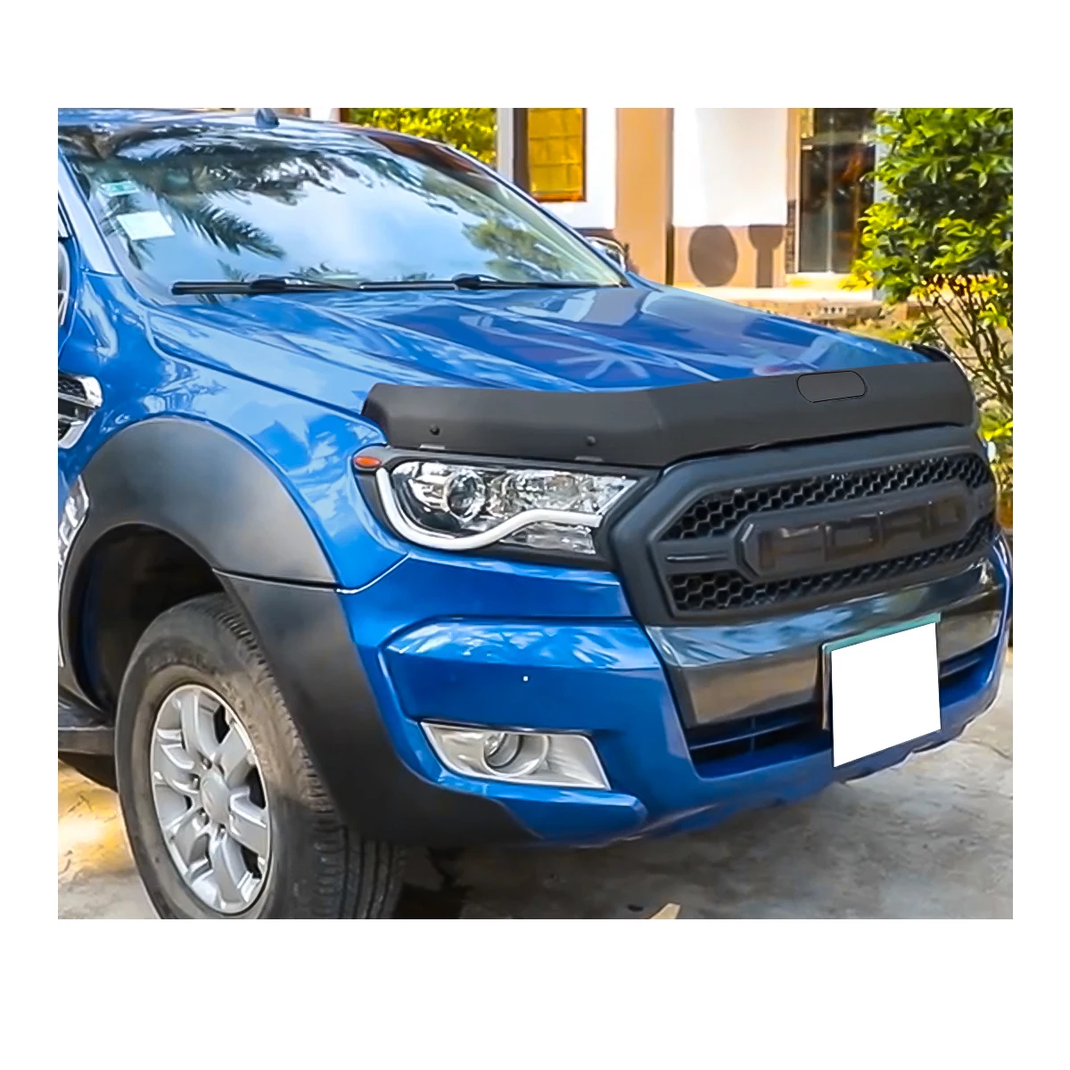 Bonnet Protector Hood Guard Trim For Ford Ranger 2015 2016 2017 2018 2019 2020 2021 2022 Wildtrak XLT XLS XL Car Accessories