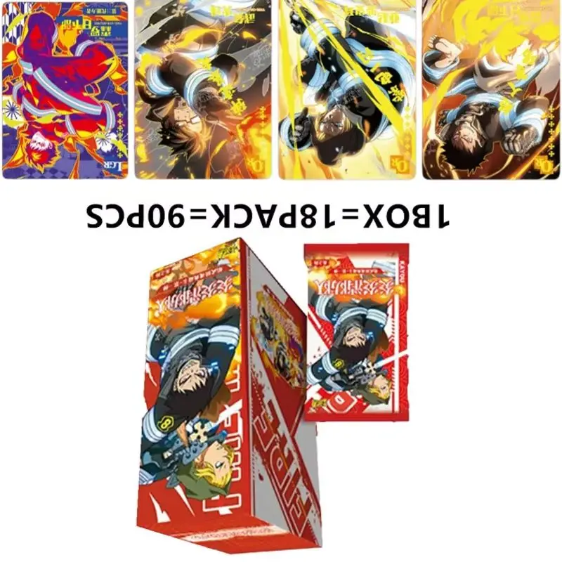 carte-fire-force-set-completo-di-carte-collezionabili-fire-force-shinra-kusakabe-arthur-boyle-maki-oze-lgr-accessori-anime-giocattolo-natalizio-per-bambini