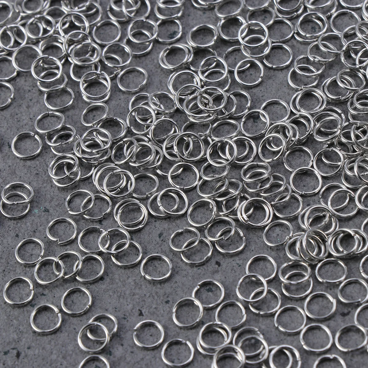 

500 pcs Closed Jump Rings Silver DIY Jewelry Making Craft Supplies Charm Bracelet Necklace Components Accessories Sterling Metal