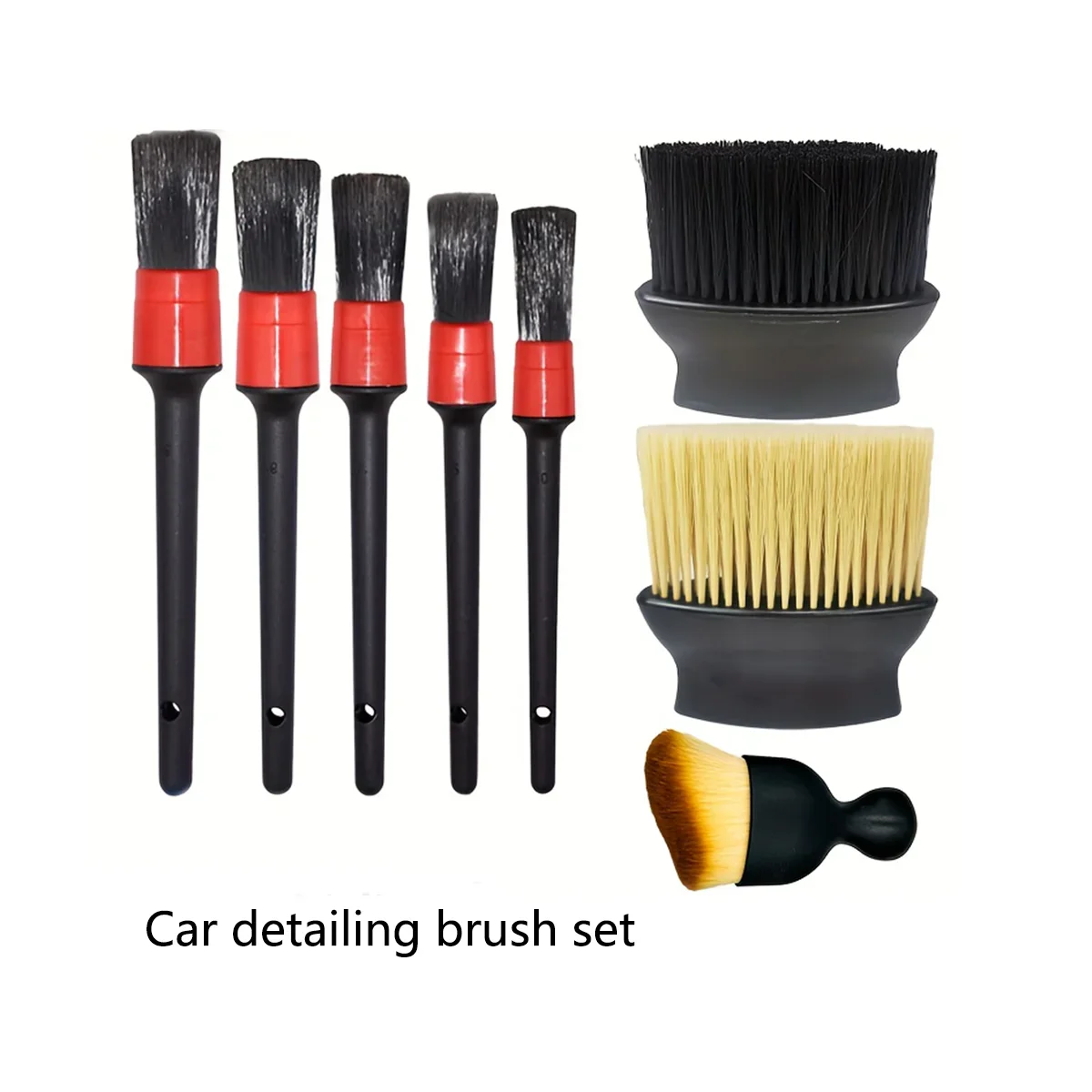 Detailing Brush Set Car Brushes Car Detailing Brush For Car Cleaning Detailing Brush Dashboard Air Outlet Wheel Brushes