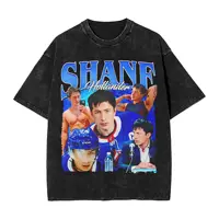 Shane Hollander Camisas Hip Hop Lavado 100_ Camisetas de algodón de gran tamaño Rivalry calentado Novedad Hombres Mujeres Streetwear Camisetas de verano