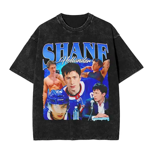 Shane Hollander Camisas Hip Hop Lavado 100_ Camisetas de algodón de gran tamaño Rivalry calentado Novedad Hombres Mujeres Streetwear Camisetas de verano