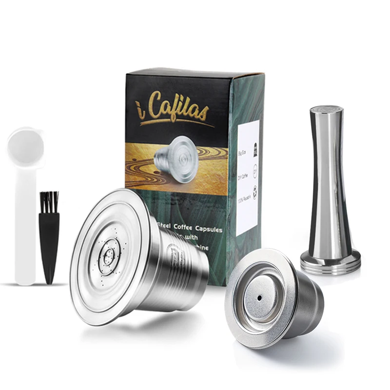 Reusing Nespresso-Kaffeepads L'Or Barista Kaffeekapseln aus Edelstahl, kompatibel mit L'Or Barista-Kaffeemaschinen icafilas