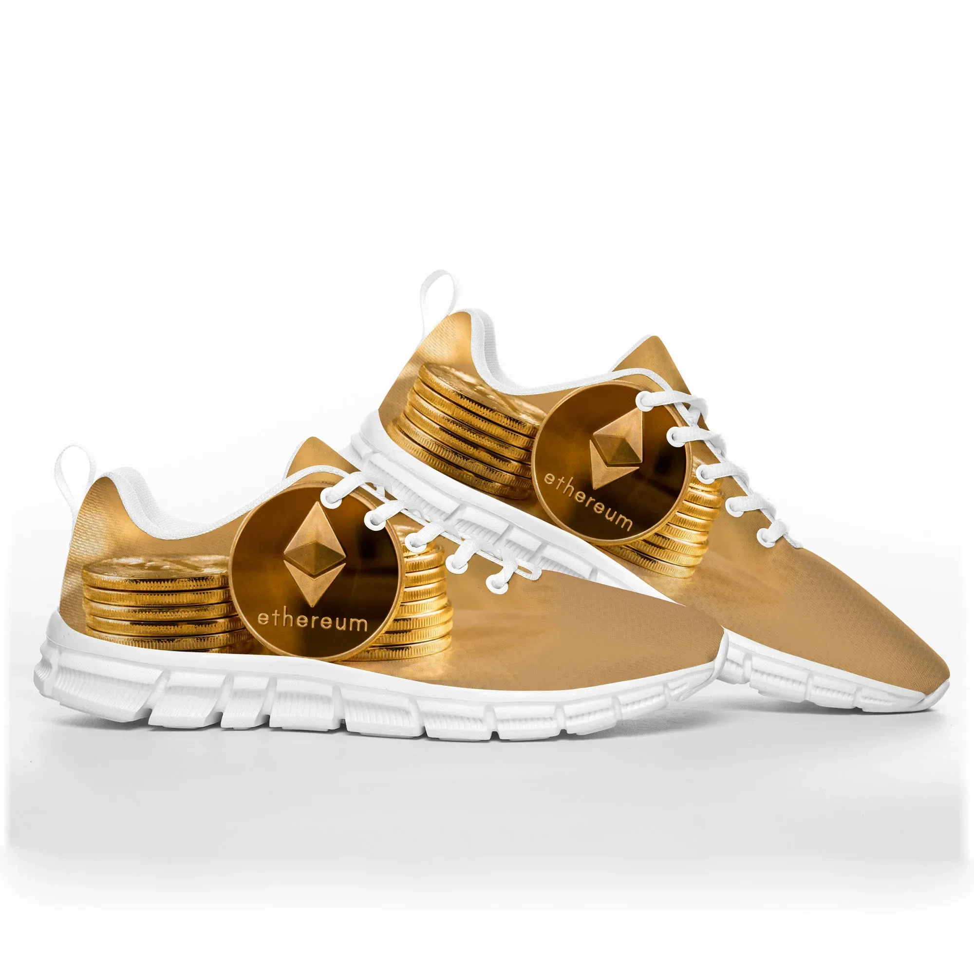 

Ethereum Cryptocurrency ETH Coin Sports Shoes Mens Womens Comfortable Breathable Sneakers Casual Custom High Quality Couple Shoe