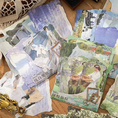 Imagen 2 del producto 30 unids/lote, Bloc de notas adhesivas, papel de poesía silencioso, pegatinas para álbum de recortes diario, Bloc de notas de papelería para oficina y escuela