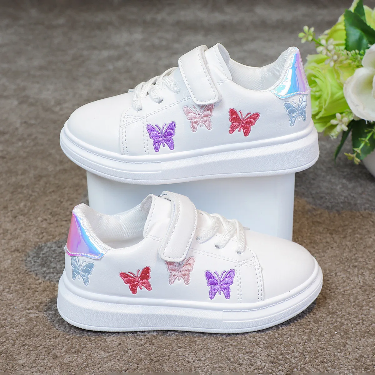 

Zapatillas Girl Casual Shoes 2024 Summer New Fashion Sports Big Child Little White Shoes Platform Kid Shoes