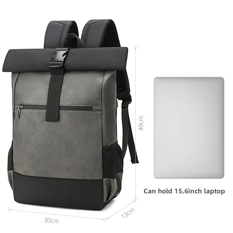 Dual-shoulder bag, fashionable and lightweight business computer bag, large capacity, wear-resistant and waterproof travel bag