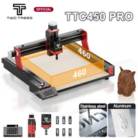 Twotree TTC450 Pro CNC Milling Cutter Laser Engraving Machine for Wood Acrylic PCB Stainless Steel Metal CNC Router Machine