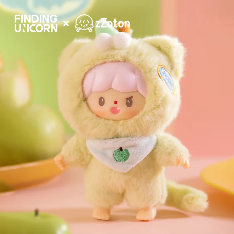 FINDING EENHOORN My Little Cat • Fruit Party Series Blind Box (4 stuks/hele set) Kitty Cat Bunny Vinyl Pluche Limited Draagbare diy