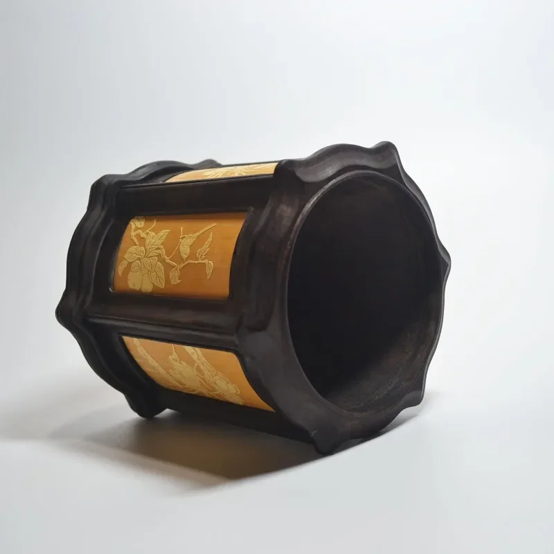 Tempat pena bambu, tempat pena ukiran bambu