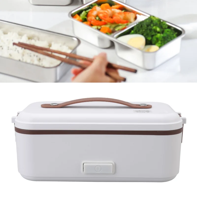 Electric Lunch Box Rapid Heating Waterproof High Capacity 0.4L 1 Layer Portable Warmer Lunch Box For Office School Home