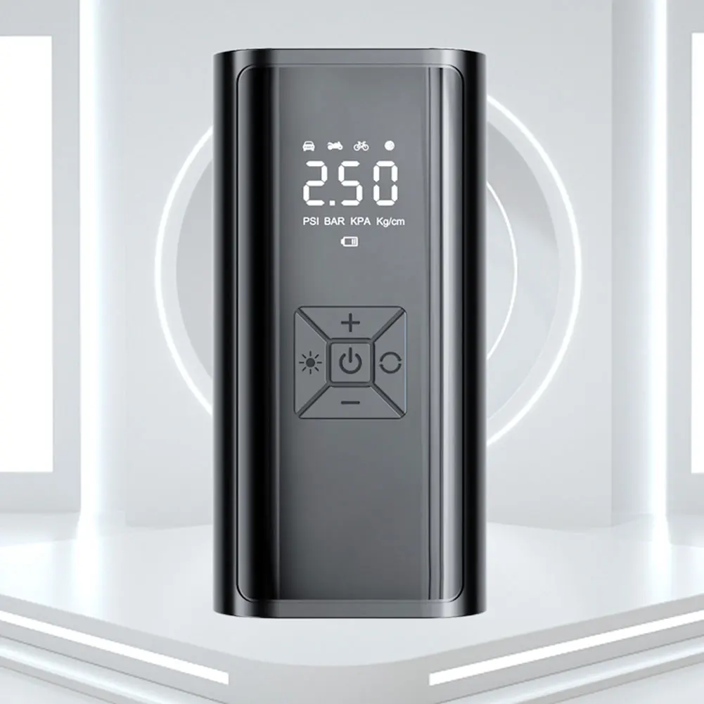 مقياس ضغط الإطارات الرقمي مضخة هواء ذكية قابلة لإعادة الشحن ضاغط هواء لاسلكي للمركبة والدراجات النارية لكرات إطارات السيارات