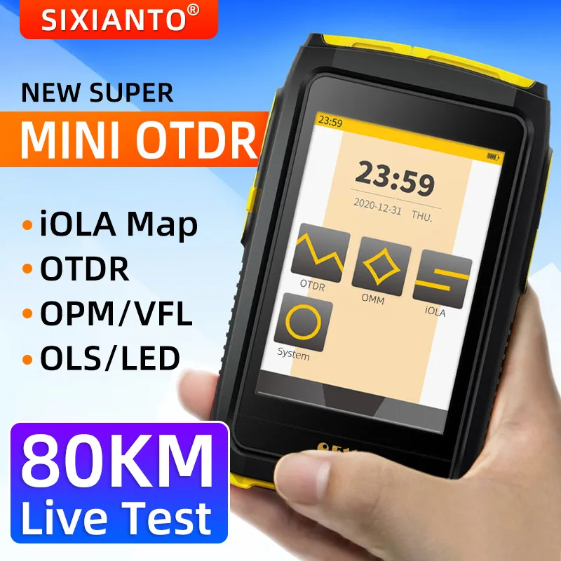OTDR Optical Time Domain Reflectometer with Light Test OTDR Optical Fiber Tester Optical Fiber Breakpoint Fault Finder