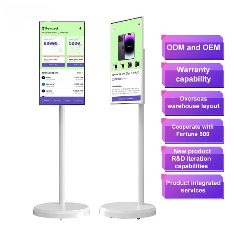 

Excellent Quality Premium High-End 21.5 Inch Wholesale Board Smart Screen TV Touch Movable Battery