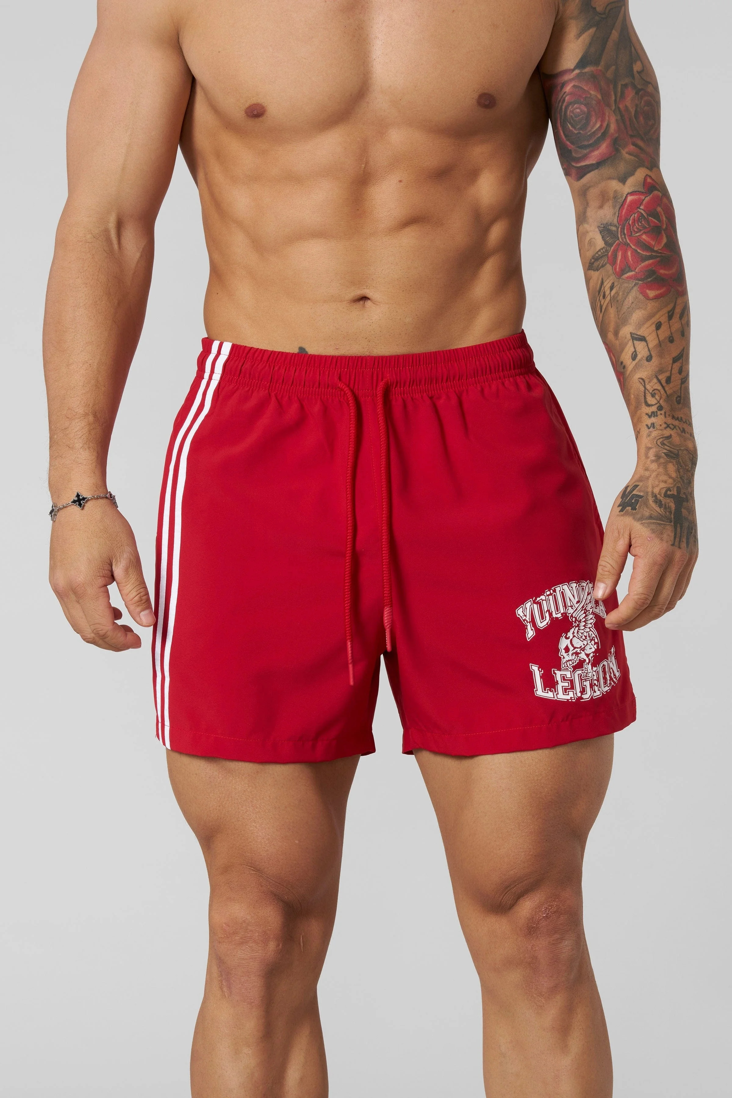 

2025New Men's Quick-drying Fitness Shorts Letter Printing American Trend Fashion Comfortable Casual Breathable Y2K Street Shorts