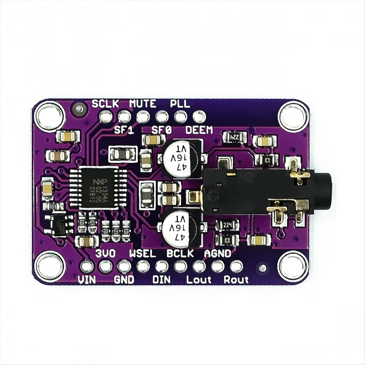A86G NEW I2S Stereo Module (UDA1334A): 3.3V-5V Audio Decoder Compatible with for