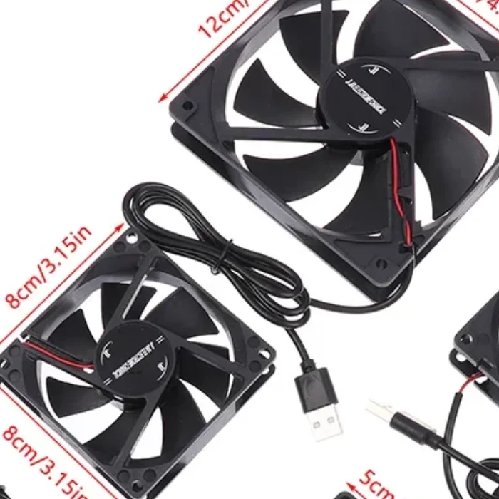 

5V Brushless Cooling Fan USB Router Fan Computer Case TV Box Cooling Case 50mm 80mm 90mm 120mm PC DIY Cooler Desktop Fan
