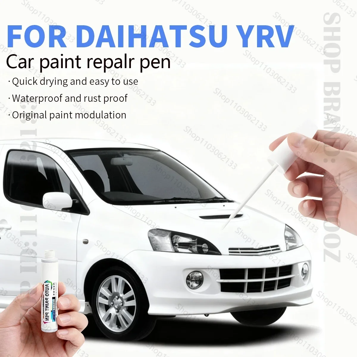 

Ручка для ремонта автомобильной краски для DAIHATSU YRV Touch Up, средство для удаления царапин, автоаксессуары «сделай сам», черный, белый, желтый, синий, зеленый, розовый, серебристый