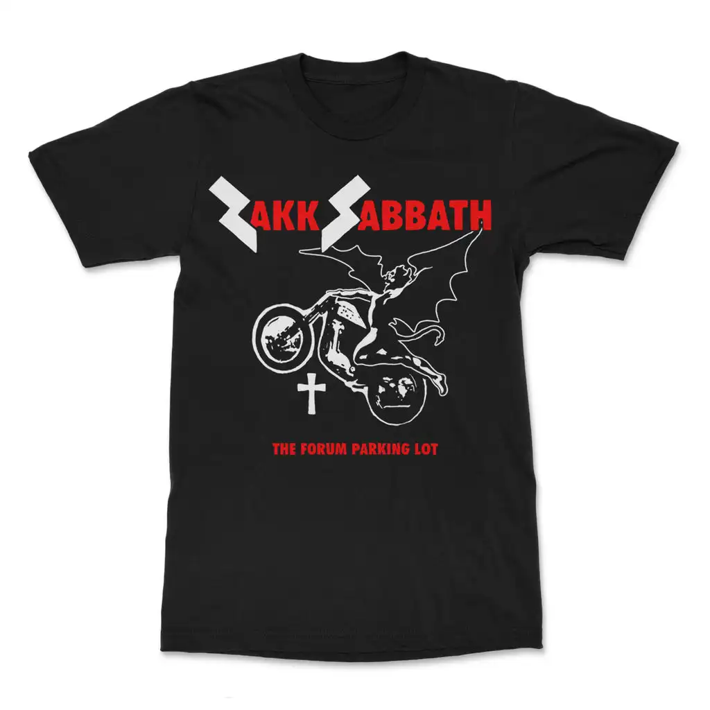 Retro Zakk Sabbath Band Graphic Cotton T-shirt Unisex Summer Short Sleeve Fashion Brand Tee Luxury Casual Vintage Tees