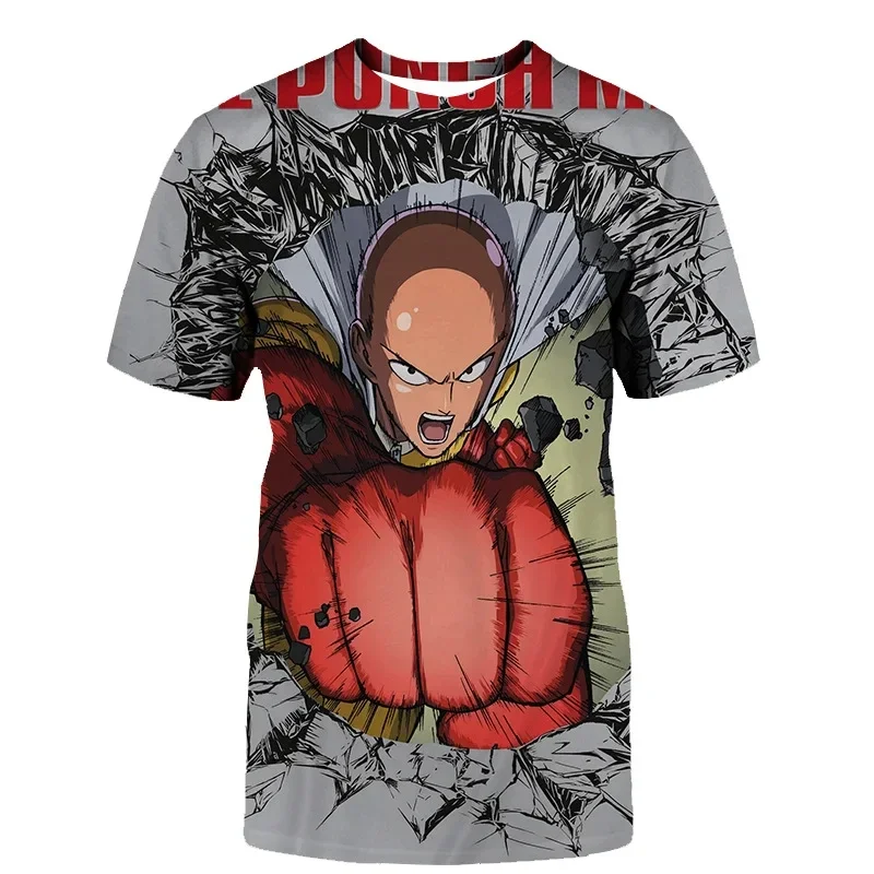 2024 Fashion New Anime ONE PUNCH MAN Summer Men/Women O-Neck 3D Printed T Shirt Casual Short Sleeve Oversized Tops Man Clothing