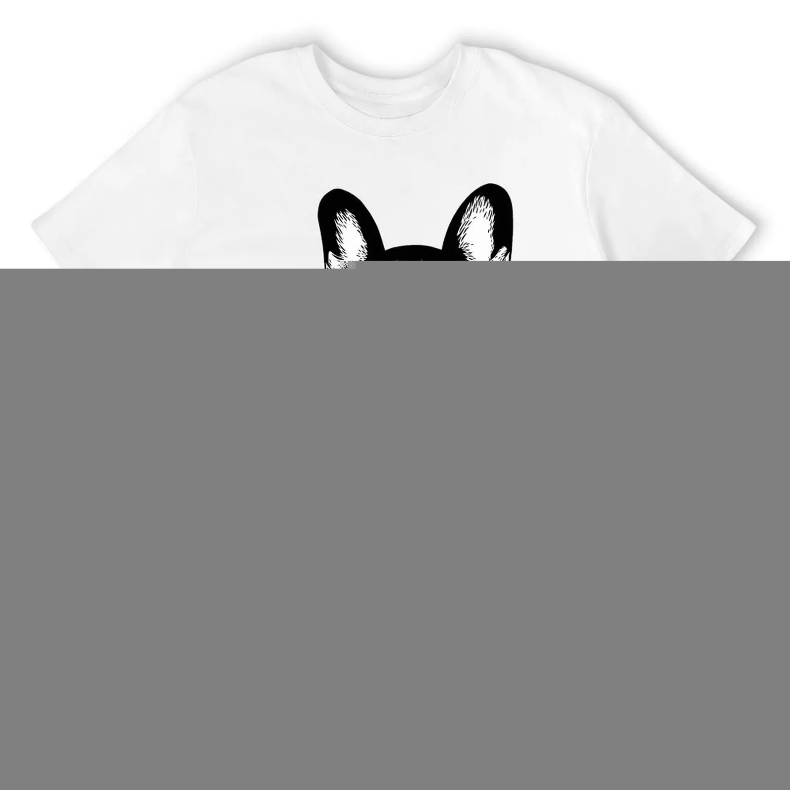 تي شيرت Brindle French Bulldog تي شيرت Harajuku بأكمام قصيرة تي شيرت 100% قطن برسومات تي شيرت علوية