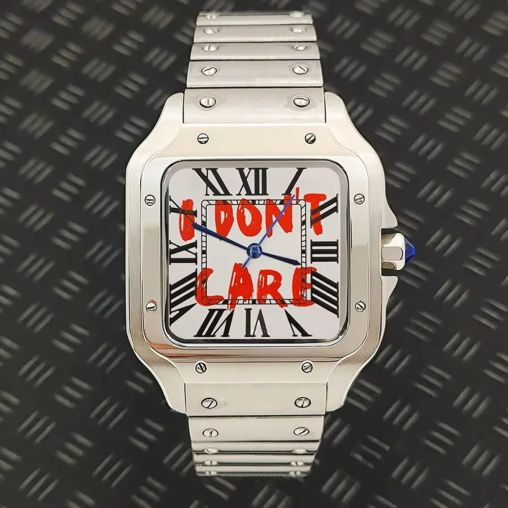 38mm NH35 Case square dial NH35 Watch Stainless Steel Watch Customized Logo Watch Men's Automatic Watch NH35 Movement Watch