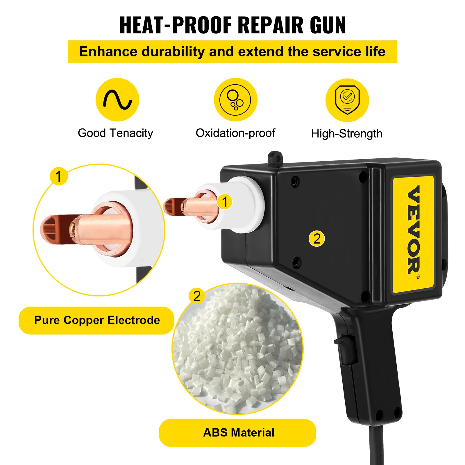 VEVOR Spot Welder Auto Body Stud Welder Machine 110V 800VA con Slide Hammer Stud Welding Starter Kit strumenti di riparazione per Auto