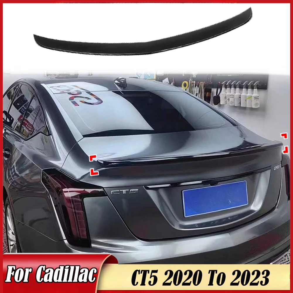 

For Cadillac 2020-2023 CT5 Rear Trunk Spoiler Wing Rear Cover Wing V Version Splitter Tail Wing Car Modified Accessories