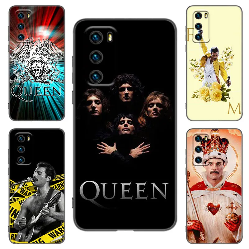 Queen Freddie Mercury Phone Case For Huawei P20 P30 P40 Lite P60 Art Pura 70 Ultra P50 Pro P50E P Smart 2018 2019 2020 2021