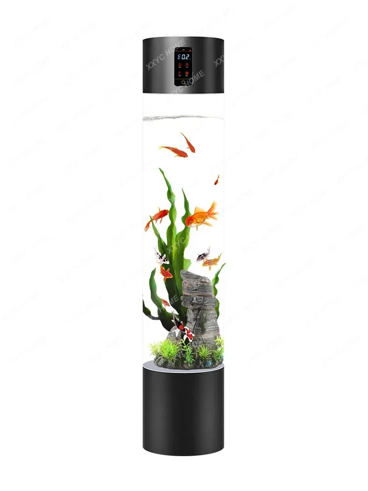 

Smart Change Water Acrylic Living Room Rain Ecological Fish Tank Large and Medium Vertical Aquarium