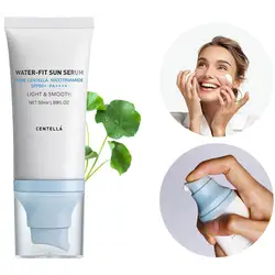 Centella Sunscreen  SPF 50 Centella Asiatica No Sticky Refreshing Sunscreen  50ml Sunscreen Essence  for Dry Oily Sensitive Skin