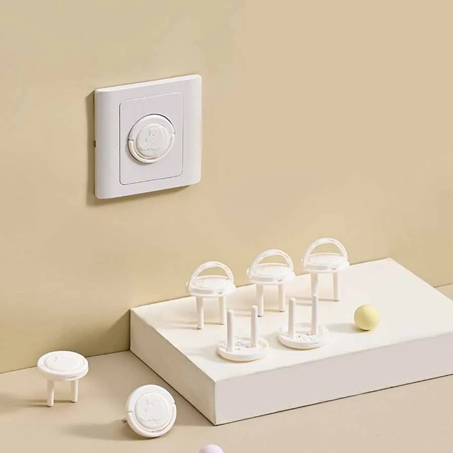 Cubierta protectora de enchufe de seguridad eléctrica para bebé, cubierta de enchufe antichoque eléctrico estándar europeo, protección segura para bebé, 5/10 Uds.