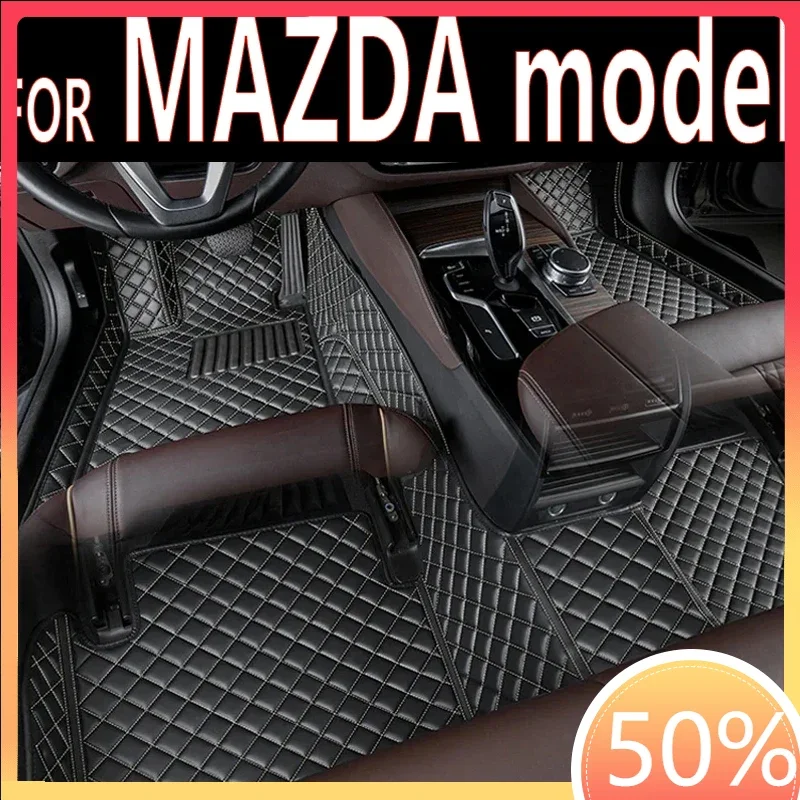 Car Floor Mats For MAZDA CX-8 CX-30 CX-9 MX-5 Miata Mazda 6 Mazda 6 GH 6 Tenza 2022 2023 Car Accessories