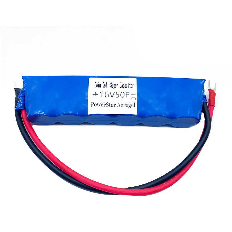 

Индивидуальный автомобильный выпрямительный модуль PowerStor Aerogel 16V50F 2,7V300F, комплект зажигания, источник питания с термоусадочным корпусом