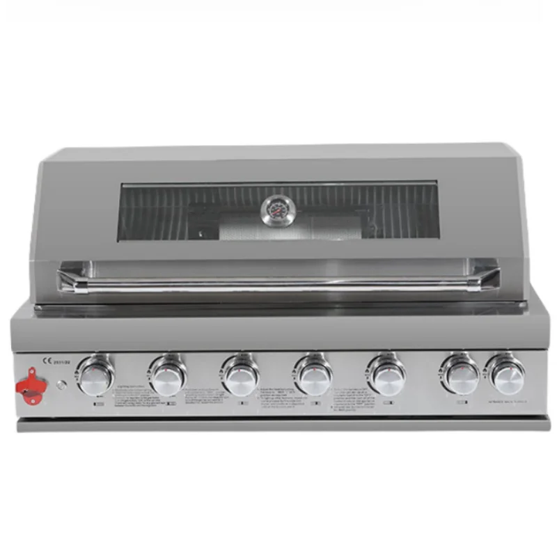Mobile kitchen barbecue gas 304 stainless steel desktop grill baking tray Outdoor garden built-in barbecue grill