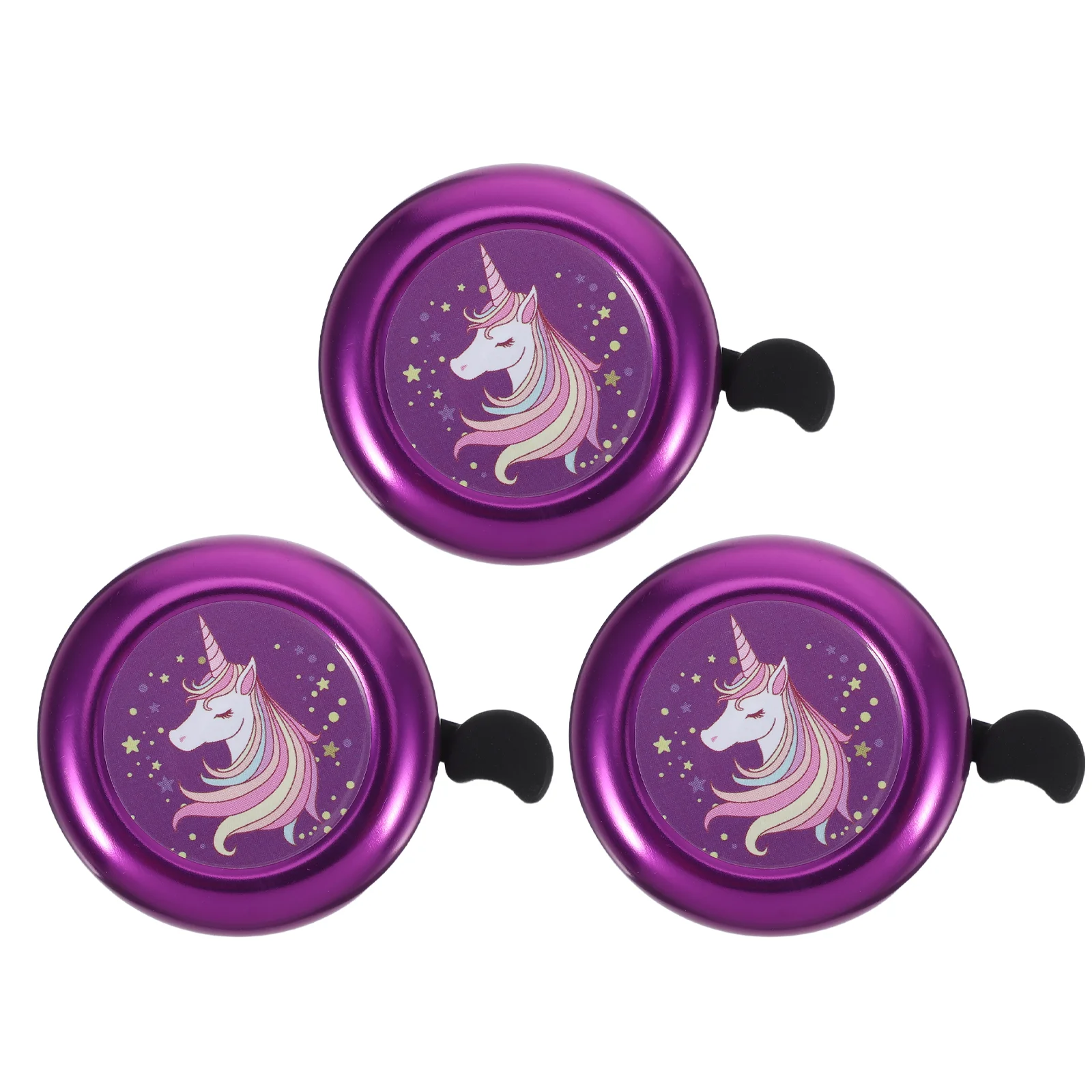 

3 Pcs Cartoon Bell Bicycle Mini Scooter for Girl Bells Kids Basket Horn Bike Adult Stroller
