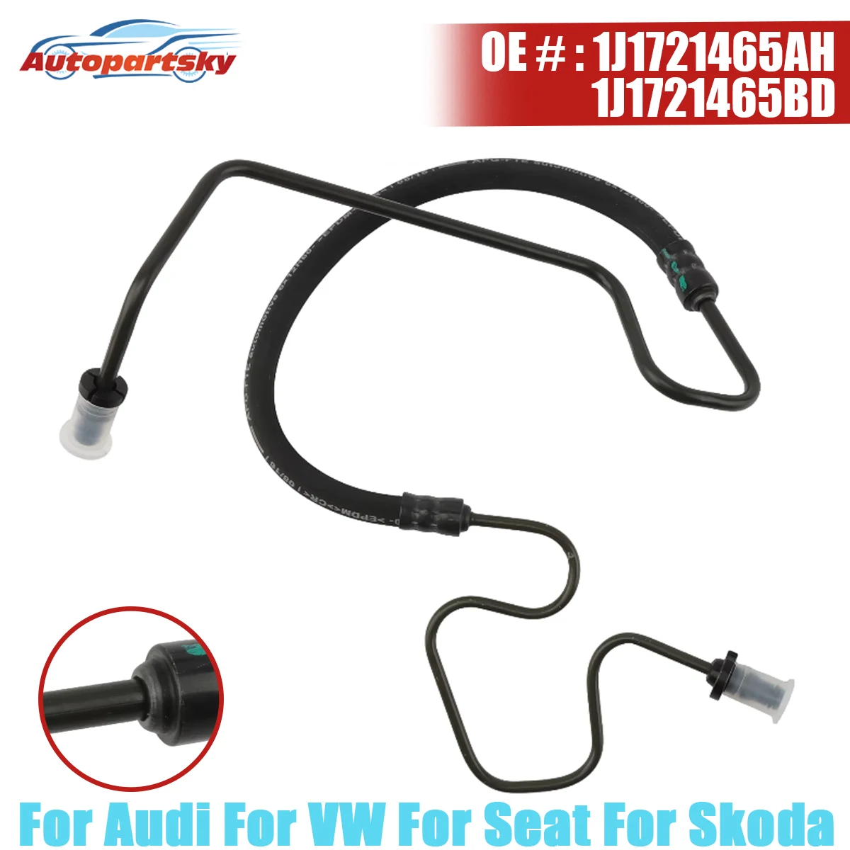 

Clutch hose For Audi A3 TT/TTS For VW Golf Jetta Bora Beetle For Seat Leon Toledo 1M For Skoda Octavia 1J1721465AH 1J1721465BD
