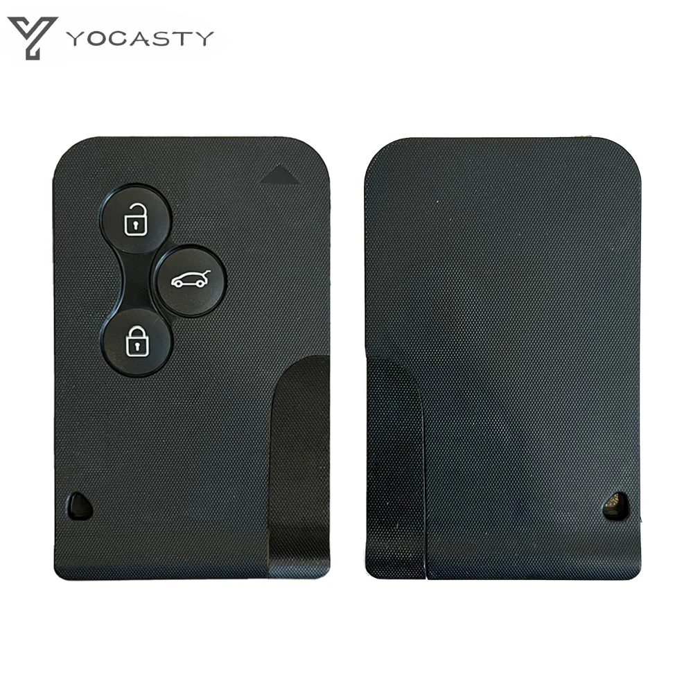 YOCASTY 433MHz PCF7943 ID46 tarjeta de llave inteligente para Renault Megane II Scenic II Grand Scenic II 2003-2008 3 botones sin llave Go