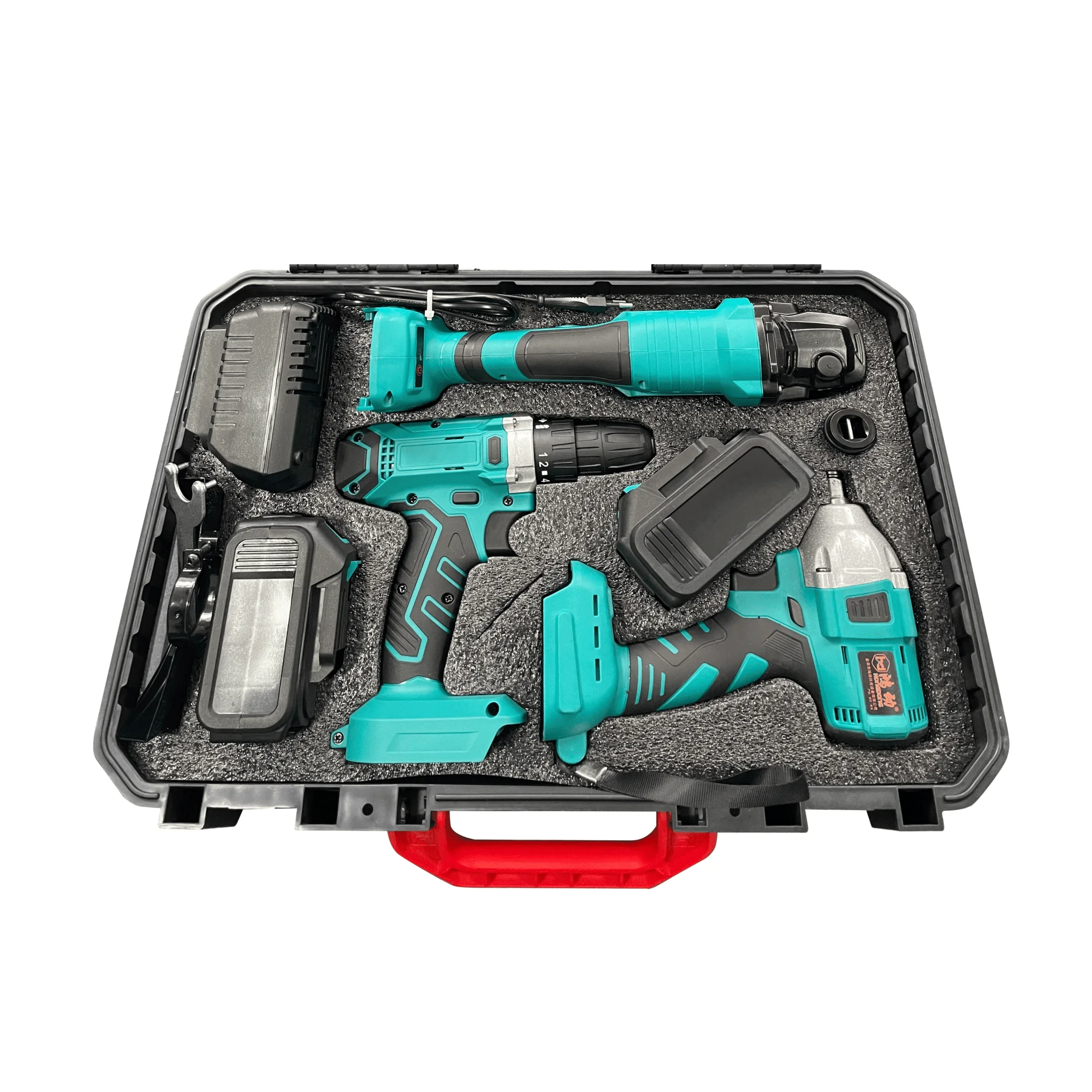 

3-Piece Set Brushless Lithium-ion Tools Angle Grinder Electric Drill Electric Wrench Power Tool Combination Kits