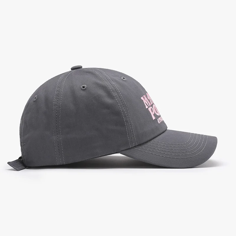 Korean outdoor letter embroidery versatile simple cap soft top thin soft top men and women deepen Baseball cap