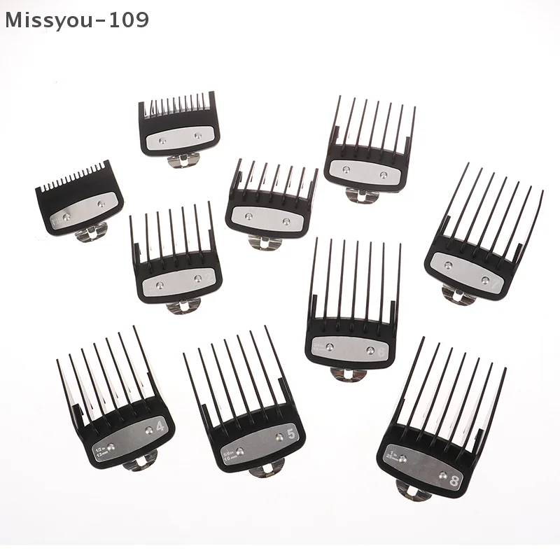 

10-Piece Set Of Precision Limit Combs For Electric Hair Clippers – Professional Cutting Guide And Guard System For Barber Shops