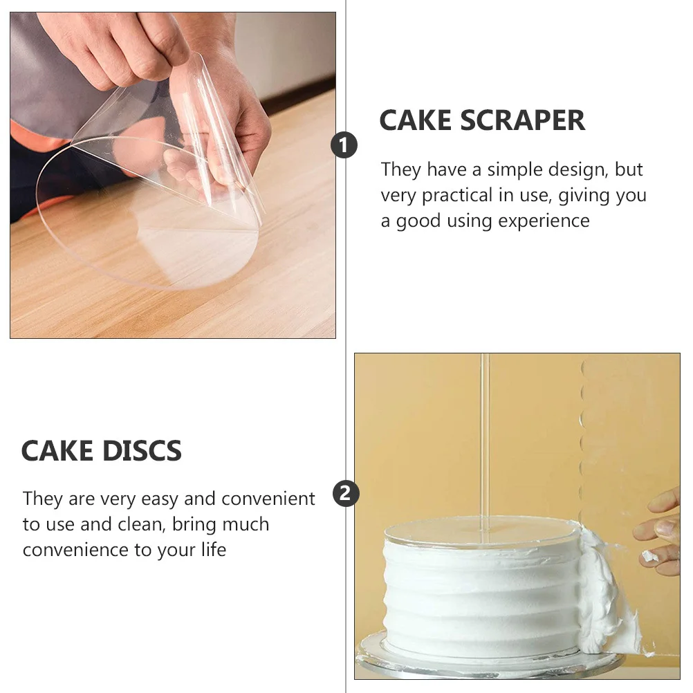 

11pcs Cake Pan Set Round Acrylic Baking Tray Decorating Kit Tools For Kitchen Accessories Scraper Cake Cutter Baking Supplies
