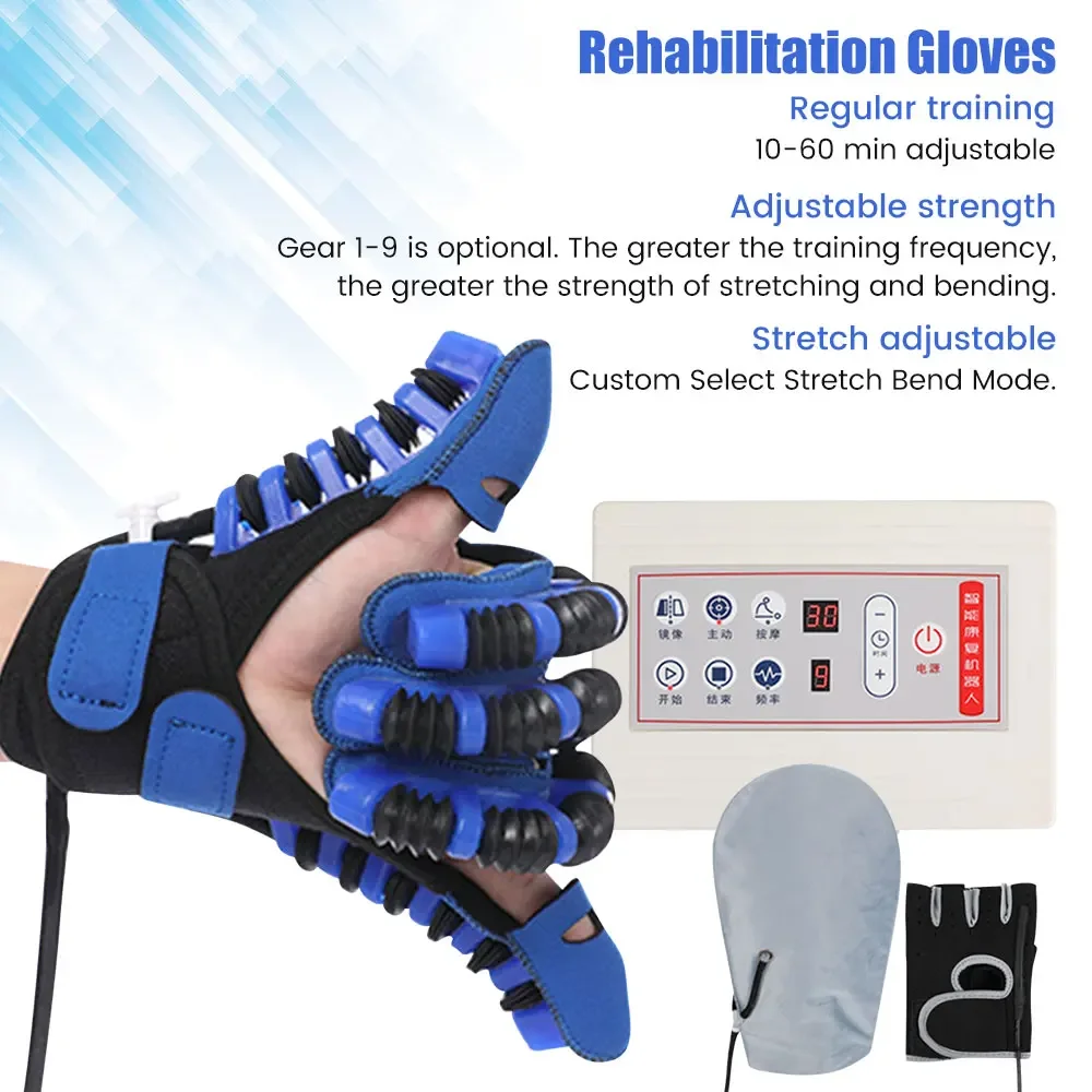 Rehabilitation Robot Gloves Stroke Hemiplegia Cerebral Infarction Training Equipment Finger Exerciser Hand Recovery Child Adult