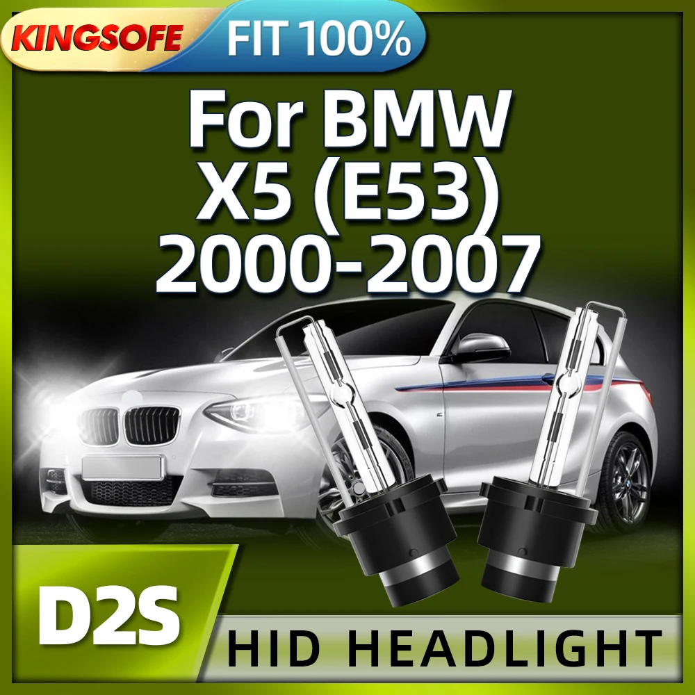 

Roadsun 2X D2S 6000K Car Xenon HID Light Bulbs Lamp For BMW X5 E53 2000 2001 2002 2003 2004 2005 2006 2007