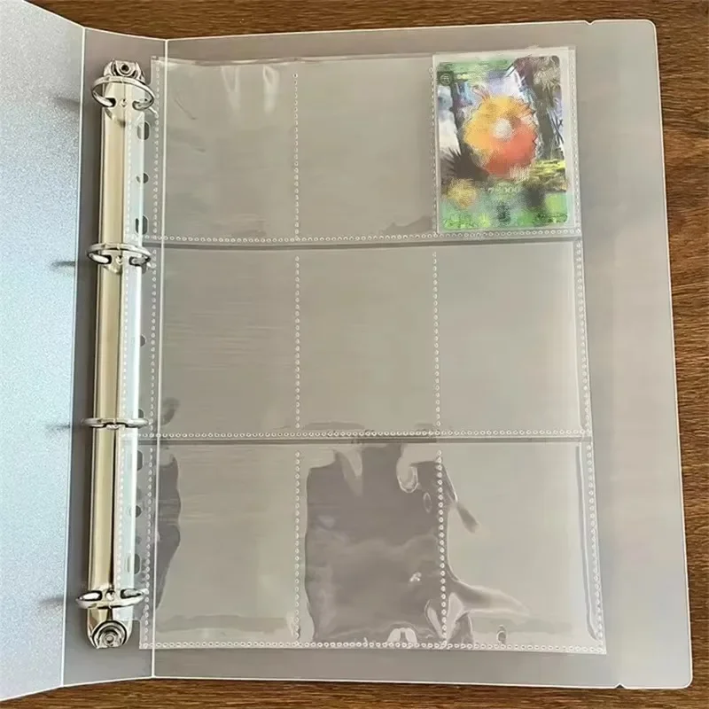 A4 Size 9 Pocket Trading Gaming Card Sleeves Double-Side Storage Album Binder Pages Card Collection Holders Idol Photo Albums
