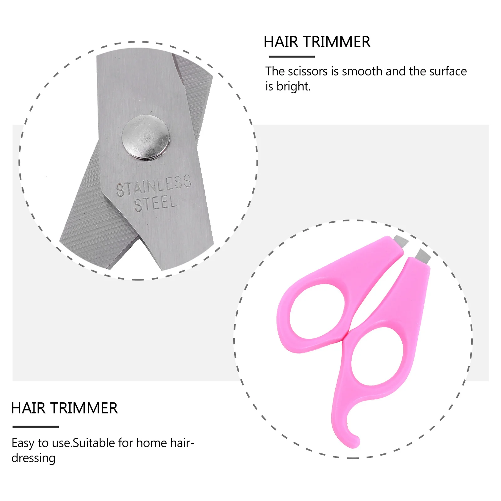 

2Pcs Haircut Scissors Stainless Steel Professional Hairdressing Tool for Trimming Home Salon Use Barber Shears