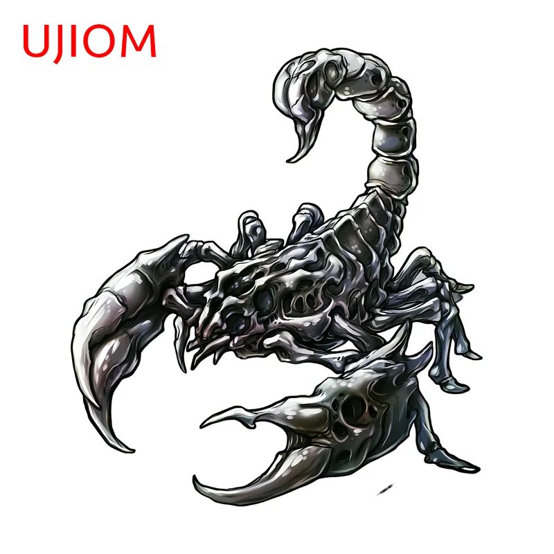 UJIOM Animal Graffiti Wall Sticker Black Indestructible Body Of The Mighty Warrior Scorpion Decal Suitable For Home Decoration
