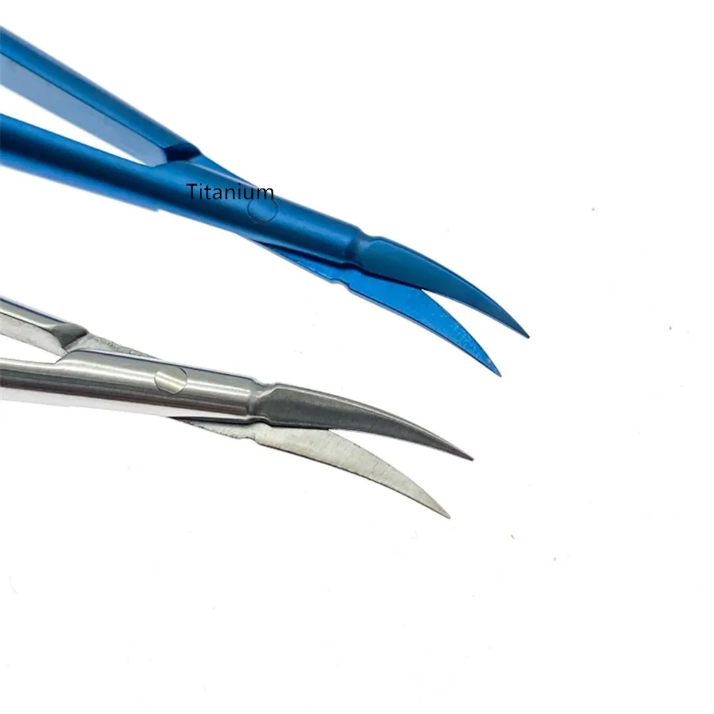 Neuro Micro Schaar Chirurgische Hoek Vasculaire Schaar Shark Schaar Titanium/Rvs Micro Neurochirurgie Instrumenten