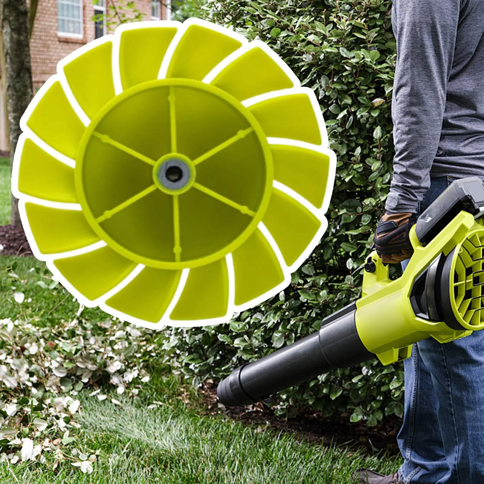 

Замена вентилятора для воздуходувки для листьев, 18 В, запасные части для воздуходувки для листьев, запасная часть садового оборудования для наружной строительной площадки