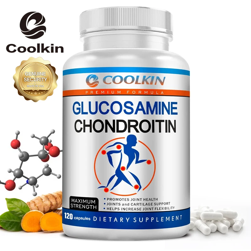 

Glucosamine Chondroitin Capsules - Supports Joint Health and Mobility, Relieve Joint Inflammation, Cartilage Health